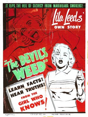 The Devil's Weed marijuana demonization poster