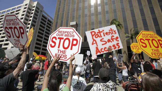 Patient rights demonstration for their meds in Portland, Oregon